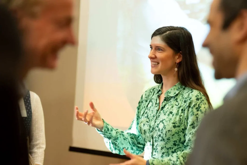 Kommunikationstraining mit Marina Herzmayer mit dem Fokus auf Rhetoriktraining.